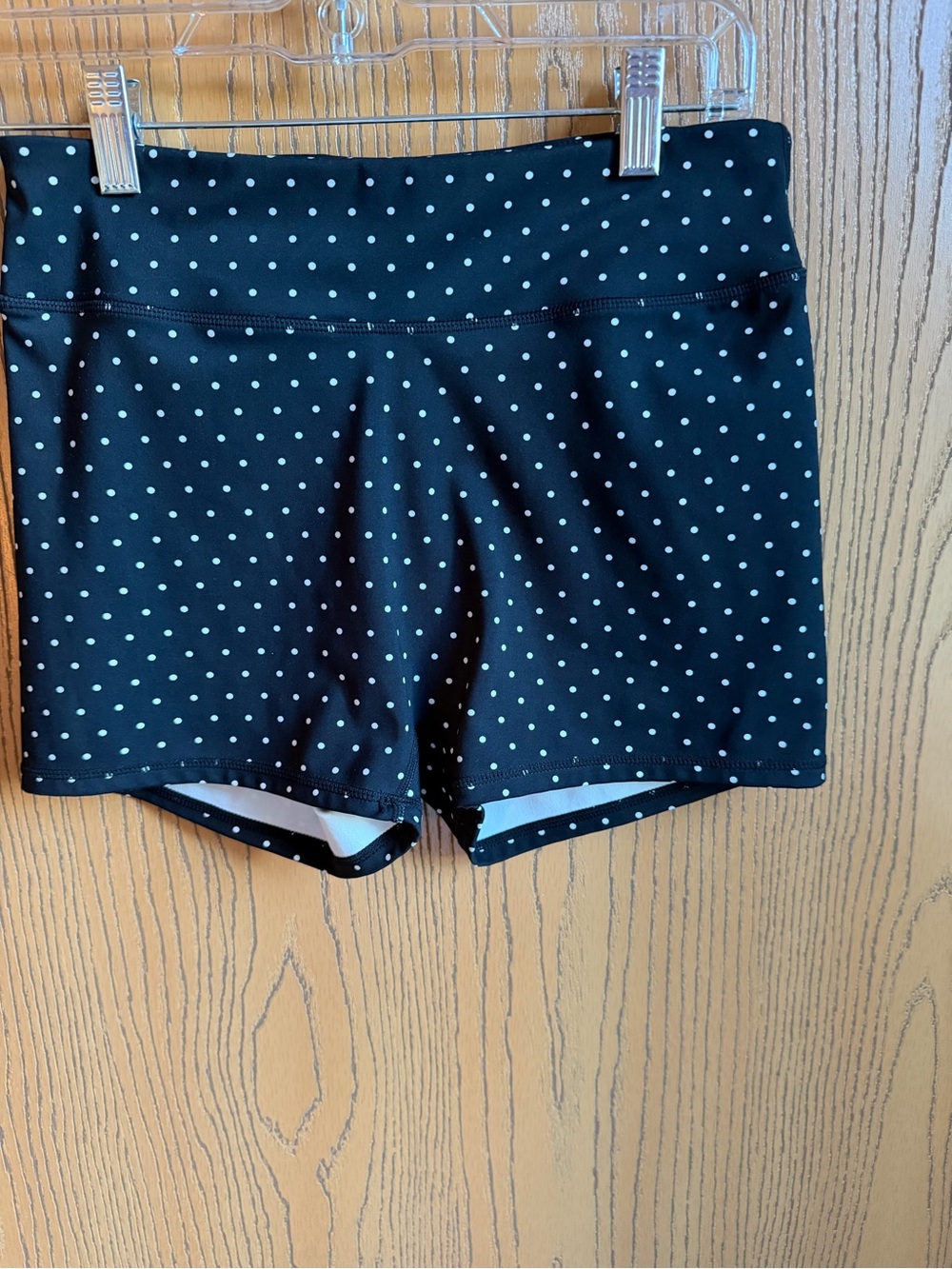 SHEIN Black Polka Dot Bike Shorts